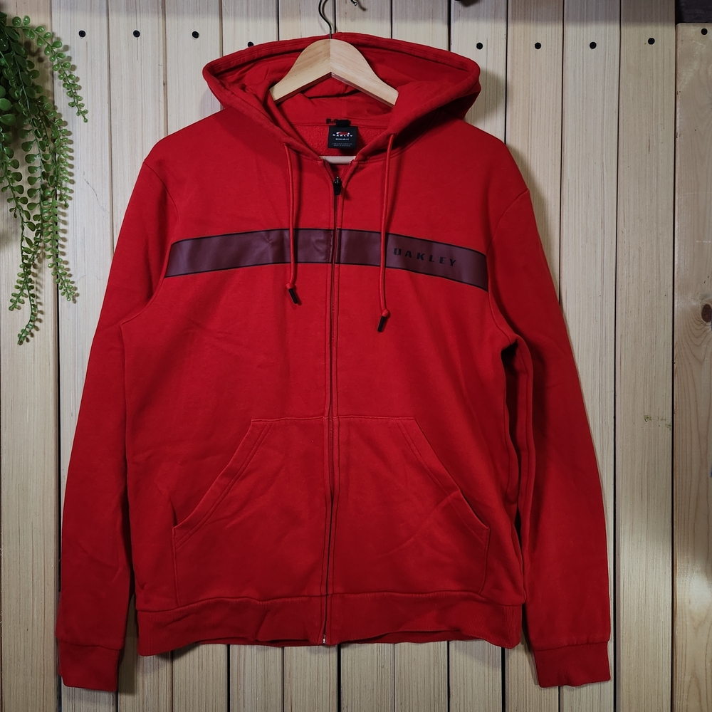 Oakley Hoodie. Men's Zip-Up Sweater Size M